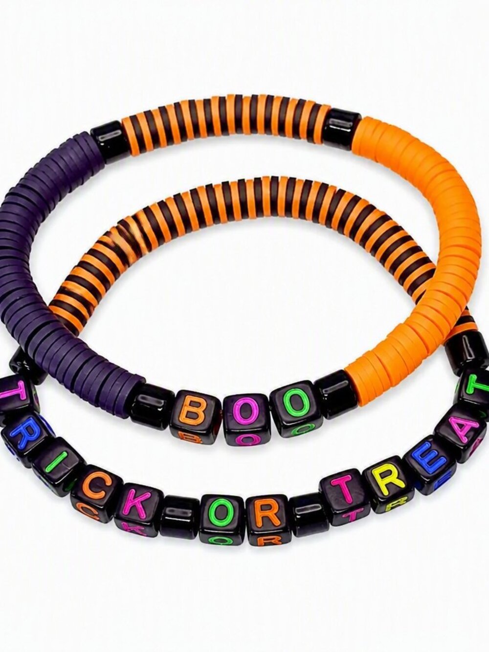 Colorful Halloween Beaded Bracelets